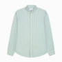 Andrew Oxford Loose Shirt - Green Stripe