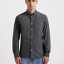 James Oxford Garment Dye Regular Shirt - Dark Grey
