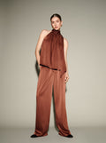 Josie Pleated Pants - Red