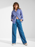 Ruby Oversized Shirt - Blue