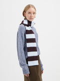 Sennie Striped Scarf - Light Blue