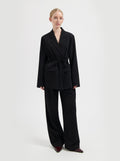 Bessie Tie Blazer - Black