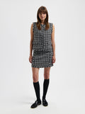 Gracie Tweed Skirt- Black
