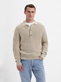 Miles LS Polo - Taupe