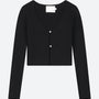 Maja Cropped Cardigan - Black