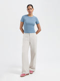 Lena SS Tee - Light Blue