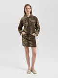 Tina Mini Skirt - Brown