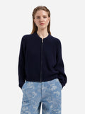 Lara Zip Cardigan - Navy