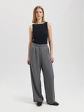 Josie Pleated Pants - Grey