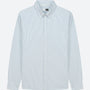 James Oxford Regular Shirt - Mid Blue Stripe