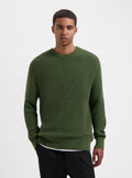 Boris Rib Crewneck - Olive Green