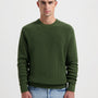 Boris Rib Crewneck - Olive Green