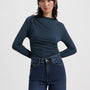 Edie Longsleeve Top - Petrol