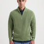 Floris Rib Halfzip - Light Green