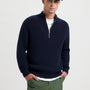 Floris Rib Halfzip - Navy