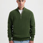 Floris Rib Halfzip - Olive Green