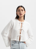 Georgie Muslin Blouse - White