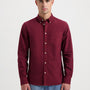 James Oxford Garment Dye Regular Shirt - Burgundy