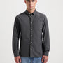James Garment Dye Regular Shirt - Dark Grey