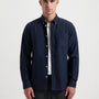 James Oxford Garment Dye Regular Shirt - Navy