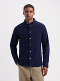 James Velveteen Regular Shirt  - Navy