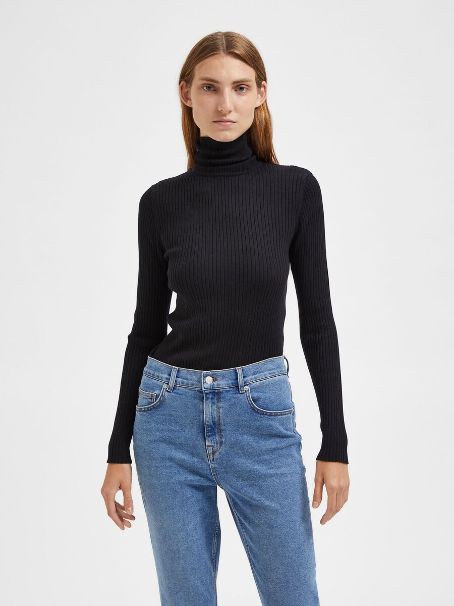 Lydia Costa Rollneck Knit - Black – WE ARE LABELS
