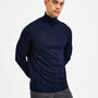 Town Merino Coolmax Turtleneck - Navy Blazer