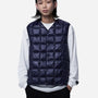V-Neck Button Down Vest - Navy