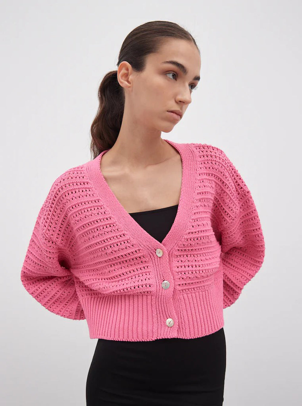 Callie Cardigan Big Bubble Pink WE ARE LABELS